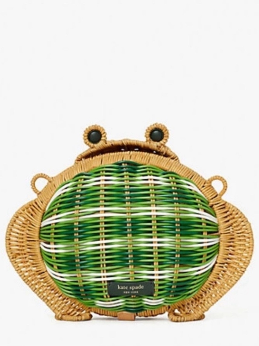 Kate Spade Hoppkins Wicker Frog Crossbody Limited Edition - Picture 2 of 16